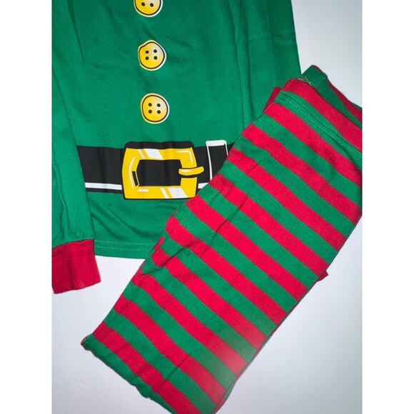 Childrens Place Elf Pajamas Size 8 Boys Or Girls Snug Fit Christmas Jammies - Picture 4 of 5